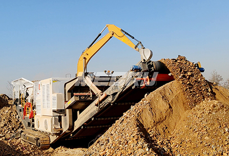 Shandong Taian 300 tph construction waste crushing project